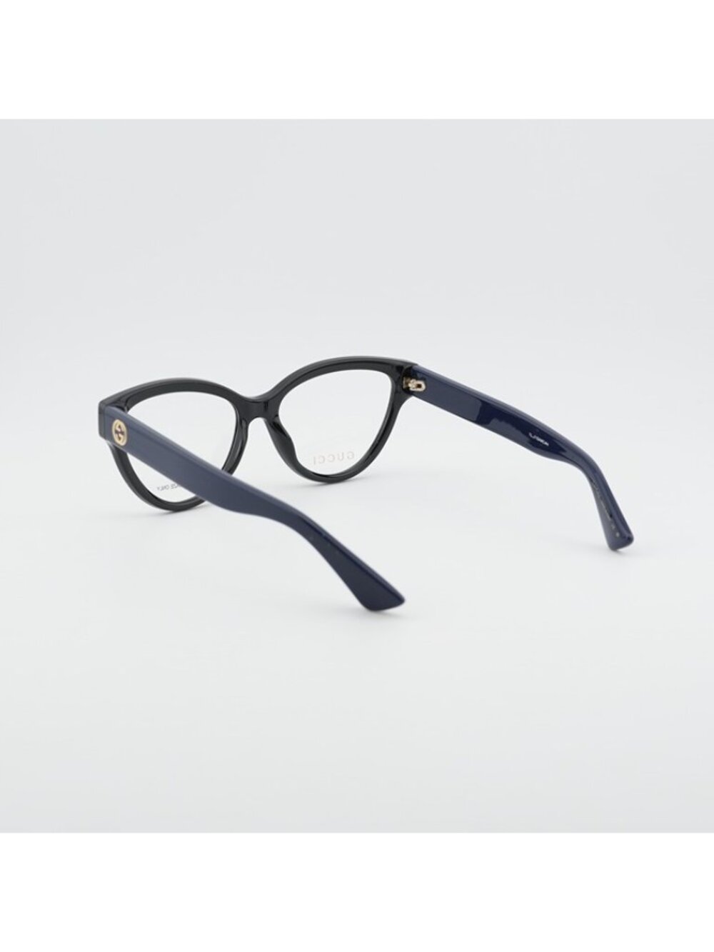 Gucci GG1581O 006 Eyeglasses Black/Blue 55mm Cat Eye Frame - Picture 4 of 12
